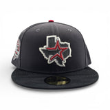 Dark Gray Houston Astros State Logo Black Camo Visor Gray Bottom 45th Anniversary Side Patch New Era 59Fifty Fitted