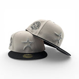 Stone Houston Astros Black Visor Gray Bottom 45th Anniversary Side Patch New Era 59Fifty Fitted