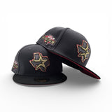 Dark Gray Houston Astros Black Visor Red Bottom 2004 All Star Game Side Patch New Era 59Fifty Fitted