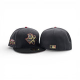 Dark Gray Houston Astros Black Visor Red Bottom 2004 All Star Game Side Patch New Era 59Fifty Fitted