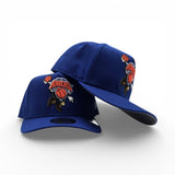 Royal Blue New York Knicks Curved Brim Gray Bottom Cartoon Pack New Era 9Fifty A-Frame Snapback