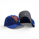 Royal Blue New York Knicks Curved Brim Gray Bottom Cartoon Pack New Era 9Fifty A-Frame Snapback