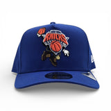 Royal Blue New York Knicks Curved Brim Gray Bottom Cartoon Pack New Era 9Fifty A-Frame Snapback