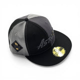 Pinwheel Black/Gray Houston Astros Black Visor Pink Bottom 2017 World Series Side Patch New Era 59Fifty Fitted