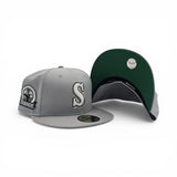 Dolphin Gray Seattle Mariners Gray Visor Green Bottom 30th Anniversary Side Patch New Era 59Fifty Fitted