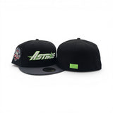 Black Houston Astros Dark Gray Visor Gray Bottom 45th Anniversary Side Patch New Era 59Fifty Fitted