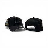 Black Texas Rangers Burgundy Curved Brim Pink Bottom Final Season Side Patch New Era 9Forty A-Frame Snapback