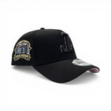 Black Texas Rangers Burgundy Curved Brim Pink Bottom Final Season Side Patch New Era 9Forty A-Frame Snapback