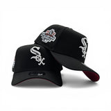 Black Chicago White Sox Curved Brim Red Bottom 2003 All Star Game Side Patch New Era 9Forty Snapback