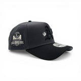 Dark Gray Oakland Athletics Rose Logo Black Curved Brim Gray Bottom 40th Anniversary Side Patch New Era 9Forty Snapback