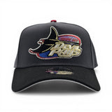 Dark Gray Tampa Bay Rays Black Curved Brim Gray Bottom 1998 Inaugural Side Patch New Era 9Forty Snapback