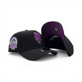 Black New York Mets Curved Brim Purple Bottom Shea Stadium Side Patch New Era 9Forty Snapback
