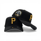 Black Pittsburgh Pirates Curved Brim Gray Bottom 1974 All Star Game Side Patch New Era A-Frame 9Forty Snapback