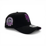 Black New York Mets Curved Brim Purple Bottom Shea Stadium Side Patch New Era 9Forty Snapback