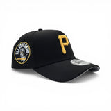 Black Pittsburgh Pirates Curved Brim Gray Bottom 1974 All Star Game Side Patch New Era A-Frame 9Forty Snapback