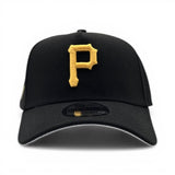 Black Pittsburgh Pirates Curved Brim Gray Bottom 1974 All Star Game Side Patch New Era A-Frame 9Forty Snapback