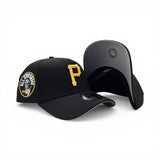 Black Pittsburgh Pirates Curved Brim Gray Bottom 1974 All Star Game Side Patch New Era A-Frame 9Forty Snapback