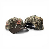 Real Tree Houston Astros Brown Curved Brim Gray Bottom 20th Anniversary Side Patch New Era 9Forty Snapback