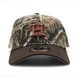 Real Tree Houston Astros Brown Curved Brim Gray Bottom 20th Anniversary Side Patch New Era 9Forty Snapback