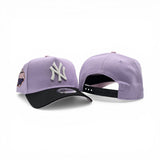 Lavender New York Yankees Black Visor Curved Brim Pink Bottom 1999 World Series Side Patch New Era 9Forty Snapback