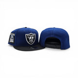 Royal Blue Las Vegas Raiders Black Visor Gray Bottom Super Bowl XI New Era 9Fifty Snapback