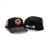 Black Chicago Cubs Brown Curved Brim Gray Bottom 1990 All Star Game New Era Curved Brim A-Frame 9Forty Snapback