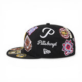 Black Pittsburgh Pirates All Over Logo Gray Bottom 59FIFTY New Era Fitted