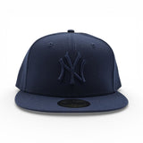 Tonal Navy Blue New York Yankees Gray Bottom Color Pack New Era 59Fifty Fitted
