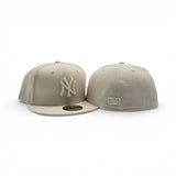 Tonal Off White New York Yankees Gray Bottom Color Pack New Era 59Fifty Fitted
