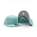 Tonal Mint Green New York Yankees Gray Bottom Color Pack New Era 59Fifty Fitted