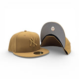 Tonal Panama Tan New York Yankees Gray Bottom Color Pack New Era 59Fifty Fitted