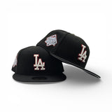 Black Los Angeles Dodgers Gray Bottom VIVA Los Dodgers Side Patch New Era 59Fifty Fitted