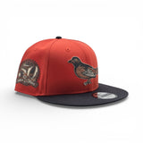 Orange Baltimore Orioles Dark Gray Visor Gray Bottom Bird Logo 50th Anniversary Side Patch New Era 9Fifty Snapback