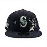 Navy Blue Seattle Mariners Gray Bottom Looney Tunes Bugs Bunny New Era 59Fifty Fitted