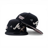 Navy Blue Atlanta Braves Pink Bottom Looney Tunes Lola Bunny 9Fifty Snapback