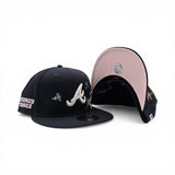 Navy Blue Atlanta Braves Pink Bottom Looney Tunes Lola Bunny 9Fifty Snapback