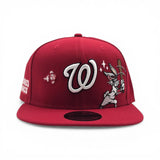 Red Washington Nationals Gray Bottom Looney Tunes Bugs Bunny 9Fifty Snapback