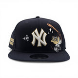 Navy Blue New York Yankees Tan Bottom Looney Tunes Tasmanian Devil 9Fifty Snapback
