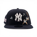 Navy Blue New York Yankees Pink Bottom Looney Tunes Lola Bunny 9Fifty Snapback