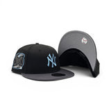 Black New York Yankees Dark Gray Visor Gray Bottom 2000 Subway Series Side Patch New Era 59Fifty Fitted