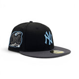 Black New York Yankees Dark Gray Visor Gray Bottom 2000 Subway Series Side Patch New Era 59Fifty Fitted