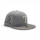 Dolphin Gray Texas Rangers Gray Visor Green Bottom Final Season Side Patch New Era Fitted