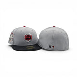 Snow Gray Chicago Cubs Black Visor Green Bottom 1990 All Star Game Side Patch New Era 59Fifty Fitted