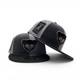 Storm Gray/Graphite Pinwheel Chicago Cubs Black Visor Gray Bottom 1990 All Star Game Side Patch New Era 59Fifty Fitted