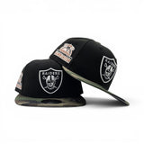 Black Las Vegas Raiders Camo Visor Gray Bottom Hawaii 1990 Pro Bowl Side Patch New Era 9Fifty Snapback
