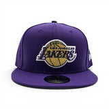 Purple Los Angeles Lakers Gray Bottom 2026 NBA Draft Rhinestone Logo New Era 9Fifty Snapback