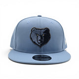 Sky Blue Memphis Grizzlies Gray Bottom 2026 NBA Draft Rhinestone Logo New Era 9Fifty Snapback