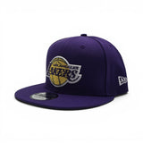 Purple Los Angeles Lakers Gray Bottom 2026 NBA Draft Rhinestone Logo New Era 9Fifty Snapback