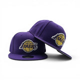 Purple Los Angeles Lakers Gray Bottom 2026 NBA Draft Rhinestone Logo New Era 9Fifty Snapback