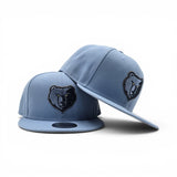 Sky Blue Memphis Grizzlies Gray Bottom 2026 NBA Draft Rhinestone Logo New Era 9Fifty Snapback